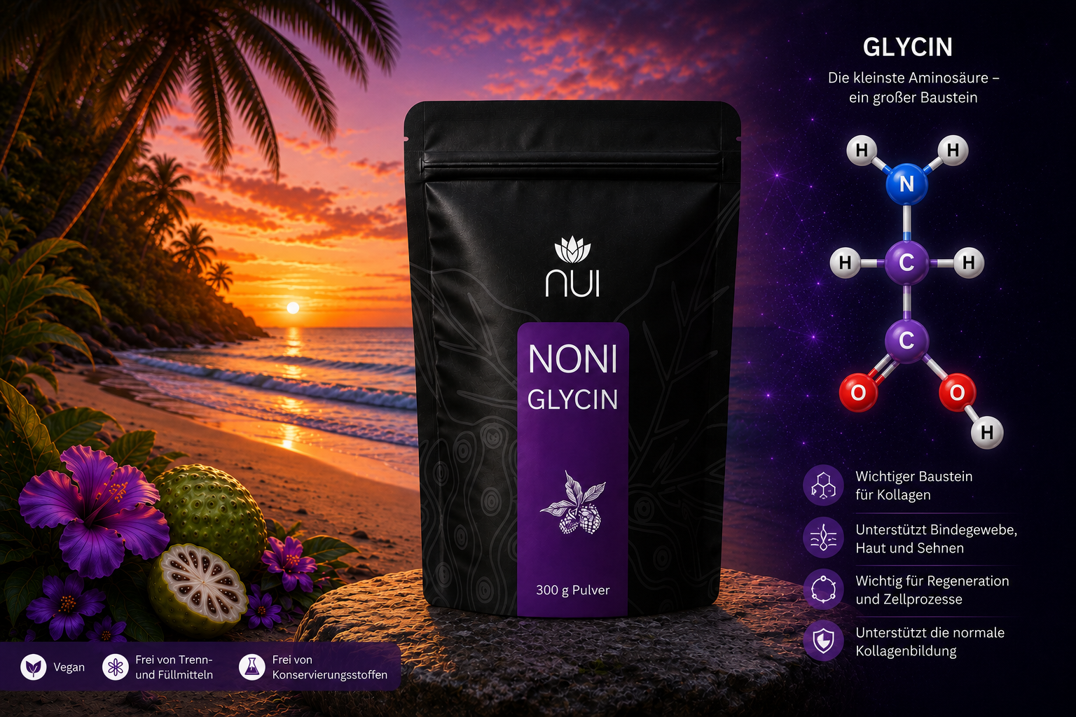 NUI-NONI-GLYCIN-Strandformel